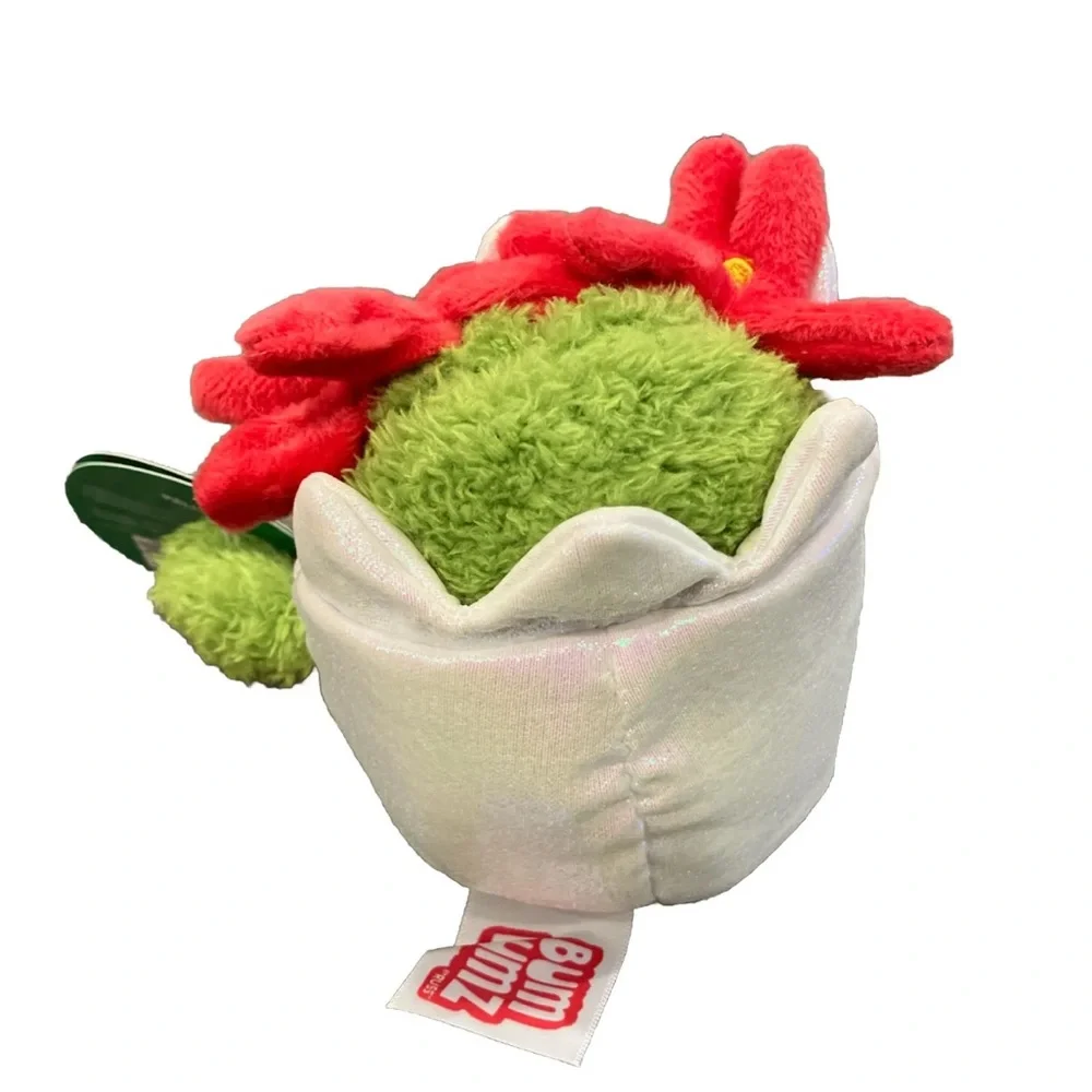 NWT 4.5” Ponti the Poinsettia  Holidaybumz — Bum Bumz Christmas Plush